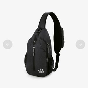 Waterfly Urban Elite 2.0 UltraLight Crossbody Bag Black Small Backpack Sling Bag